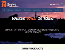 Tablet Screenshot of beaconfisheries.com